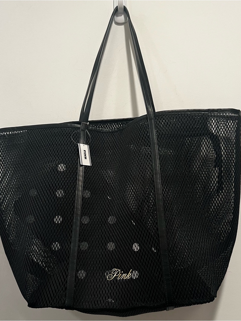 Victoria’s Secret large black tote bag